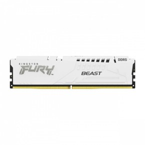 Kingston Pamięć DDR5 Fury Beast 16GB(1*16GB)/6000 CL40 biała