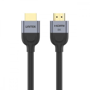 Unitek Kabel HDMI 2.1 8K 60Hz 1.5m; czarny; C11086GY01-1.5M