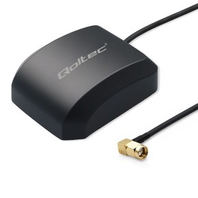 Qoltec Mobilna Antena GPS GLONASS z podstawą magnetyczną | dookólna |   28dBi | 50W | SMA RA