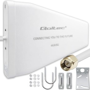 Qoltec Antena 4G 5G LTE | 9dBi | kierunkowa | zewnętrzna | N female |   wodoodporna | 3m
