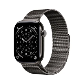 Apple Watch Series 11 GPS + Cellular 46mm Koperta z tytanu w kolorze łupkowym i pętelką w kolorze łupkowym - S/M
