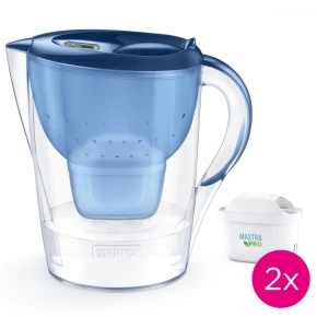 Brita Dzbanek filtrujący 3.5l Marella XL + 2 wkłady filtrujące MAXTRA PRO Pure Performance, niebieski