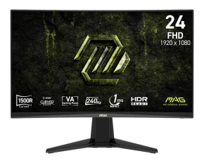 MSI Monitor 23.6 cala MAG 245C X24 LED/FHD/Curved/240Hz/czarny