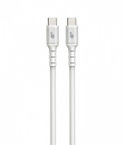 TB Kabel USB-C - USB-C 2m silikonowy biały