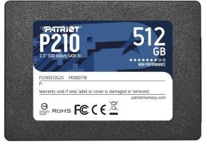 Patriot P210 512GB 520/430 MB/s SATA III 2.5 Dysk SSD P210S512G25