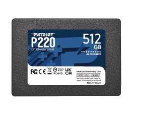 Patriot P220 550/500MB/s SATA III 2.5 cala 512GB Dysk SSD P220S512G25