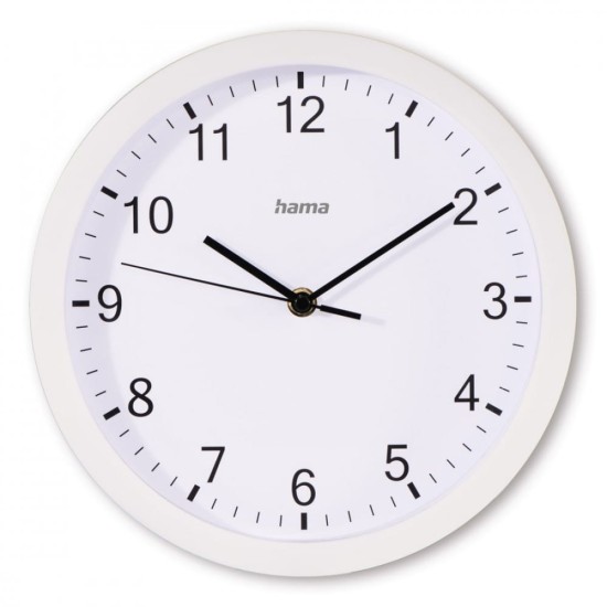 Hama Zegar ścienny Elba 25 cm Biały