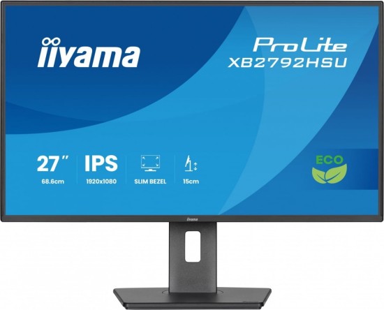 IIYAMA Monitor 27 cali XB2792HSU-B1 IPS,FHD,HDMI,DP,120Hz,350cd,4ms,        cienkie ramki, 1500:1, ErP B, USB HUBx2