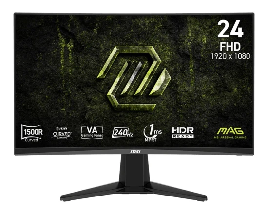 MSI Monitor 23.6 cala MAG 245C X24 LED/FHD/Curved/240Hz/czarny