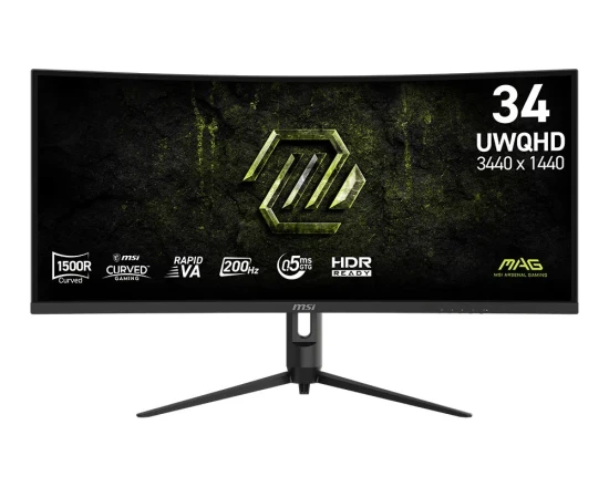 MSI Monitor 34 cale MAG 342CQRF E20 UWQHD/Curved/200Hz/czarny