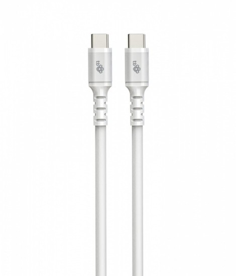 TB Kabel USB-C - USB-C 2m silikonowy biały