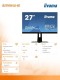 IIYAMA Monitor 27 B2791HSU-B1 TN,FHD,75Hz,HDMI,DP,USB