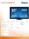 IIYAMA Monitor 27 T2736MSC-B1 AMVA, 10pkt, pojemnościowy, HDMI, DP, USB