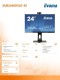 IIYAMA Monitor 24 XUB2490HSUC-B1 IPS,FHD,CAM,MIC,HDMI,DP,VGA,USB2.0