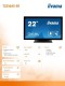IIYAMA Monitor 22 cale T2234AS-B1 POJ.10PKT.IP65,HDMI,ANDROID 8.1,
