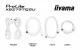IIYAMA Monitor 27 cali XB2797QSU-W1 IPS, QHD, 2xHDMI, DP, 350cd, 75Hz, 1000:1, USB HUB x4