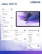Samsung Tablet Galaxy Tab S7 FE 12,4 T736 5G 6/128GB Czarny