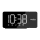 GreenBlue Radiobudzik cyfrowy LED GB172 radio FM, alarm, zegar 12/24, zasilanie USB 5V DC, CR2032