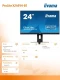 IIYAMA Monitor 23.8 cala X2491H-B1 IPS,HDMI,DP,1ms,350cd/m2, 1500:1,120Hz
