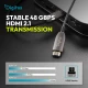 Digitus Kabel połączeniowy hybrydowy HDMI AOC | HDMI-A męski-męski | HDMI 2.1 | UHD-2 8K@60Hz | 48Gbps |HDR, eARC, HDCP 2.2, CEC | 40m