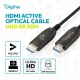 Digitus Kabel połączeniowy hybrydowy HDMI AOC | HDMI-A męski-męski | HDMI 2.1 | UHD-2 8K@60Hz | 48Gbps |HDR, eARC, HDCP 2.2, CEC | 50m