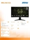 MSI Monitor 23.6 cala MAG 245C X24 LED/FHD/Curved/240Hz/czarny