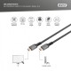 Digitus Kabel Premium połączeniowy HDMI 2.1 Ultra HighSpeed 8K60Hz UHD Typ HDMI A/A M/M 2m Czarny