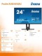 IIYAMA Monitor 23.8 cala XUB2493QSU-B5 IPS,QHD,HDMI,DP,HAS(150mm),2x2W,USB3.0