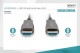 Digitus Kabel połączeniowy hybrydowy AOC HDMI 2.0 Premium HighSpeed 4K/60Hz UHD HDMI A/HDMI A M/M czarny 15m