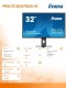 IIYAMA Monitor 32 cale XB3270QSU-B1 IPS,WQHD,HDMI,DP,100Hz,250cd,3ms,2x2W,  3xUSB(3.2),FlickerFree,VESA,HAS(150mm)