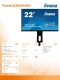 IIYAMA Monitor 21,5 XUB2294HSU- VA,FLHD,HDMI,DP,VGA,USB