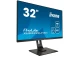 IIYAMA Monitor 32 cale XUB3293UHSN-B1,IPS,4K,USB-C DOCK,KVM,SLIM,2X3W,RJ45