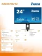 IIYAMA Monitor 24 cale XUB2497HSU-B2 IPS, HDMI, DP, 2x2W, 2xUSB, Pivot, HAS(150mm)