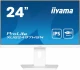 IIYAMA Monitor 24 cale XUB2497HSN-W2 IPS, USB-C Dock, HDMI, DP, 300cd, Pivot, HAS, biały