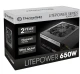 Thermaltake Litepower II Black 650W (Active PFC, 2xPEG, 120mm, Single Rail)