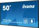 IIYAMA Monitor 50 cali LH5075UHS-B1AG,24/7,VA,ANDROID.11,4K,3xHDMI,DP,RJ45,  2xUSB,2x10W
