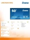 IIYAMA Monitor 50 cali LH5075UHS-B1AG,24/7,VA,ANDROID.11,4K,3xHDMI,DP,RJ45,  2xUSB,2x10W