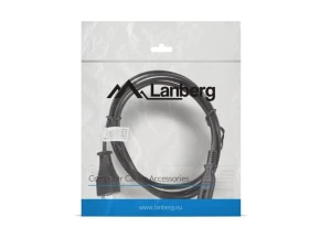 Lanberg Kabel zasilający EURO (radiowy) CEE 7/16 - IEC 320 C7 1.8M       czarny