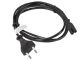 Lanberg Kabel zasilający EURO (radiowy) CEE 7/16 - IEC 320 C7 1.8M       czarny