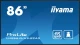 IIYAMA Monitor 86 cali LH8664UHS-B2AG,24/7,IPS,ANDROID.11,4K,3xHDMI,RJ45,    2xUSB,WiFi