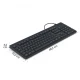 Hama Klawiatura CK-100 przewodowa Czarna