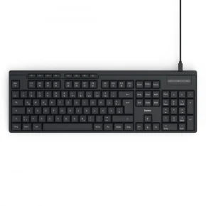 Hama Klawiatura CK-200 przewodowa Czarna