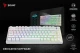 Savio Klawiatura mechaniczna bezprzewodowa PHENIX WHITE Gateron Red Pro, ABS