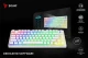 Savio Klawiatura mechaniczna bezprzewodowa SAVIO PHENIX WHITE Gateron Yellow, Pudding