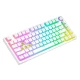Savio Klawiatura mechaniczna bezprzewodowa SAVIO PHENIX WHITE Gateron Yellow, Pudding
