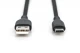 Digitus Kabel zasilający silikonowy USB-A - USB-C, USB 2.0 60W, 0,5m Czarny