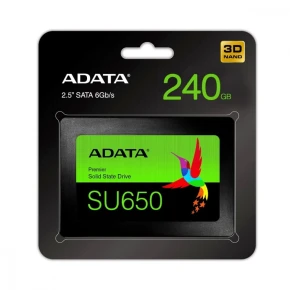 Adata Ultimate SU650 240GB 2.5 S3 3D TLC Retail Dysk SSD ASU650SS-240GT-R