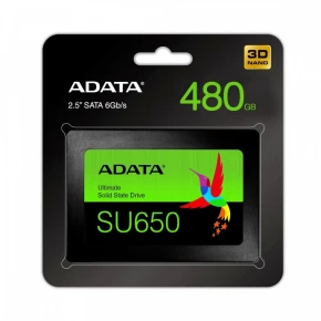 Adata Ultimate SU650 480GB 2.5 S3 3D TLC Retail Dysk SSD ASU650SS-480GT-R