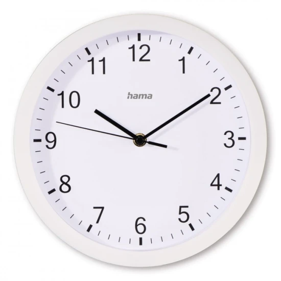 Hama Zegar ścienny Elba 25 cm Biały