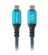 Lanberg Kabel USB-C M/M USB4 1.5M 240W 60HZ czarno-niebieski
